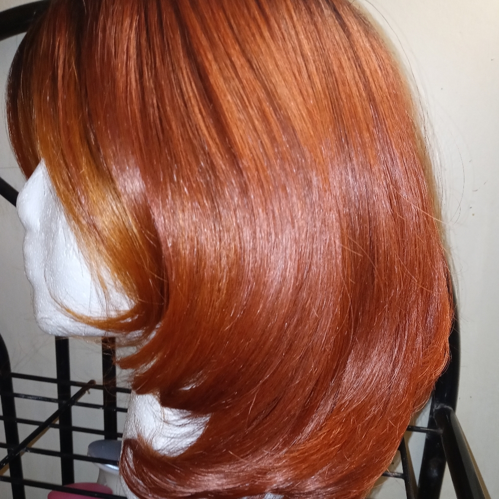 HUMAN HAIR BLENDED LACE PART BOB.